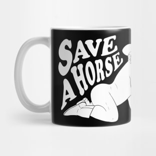 Save a horse vol.2 - Bryton Wood - black and white Mug